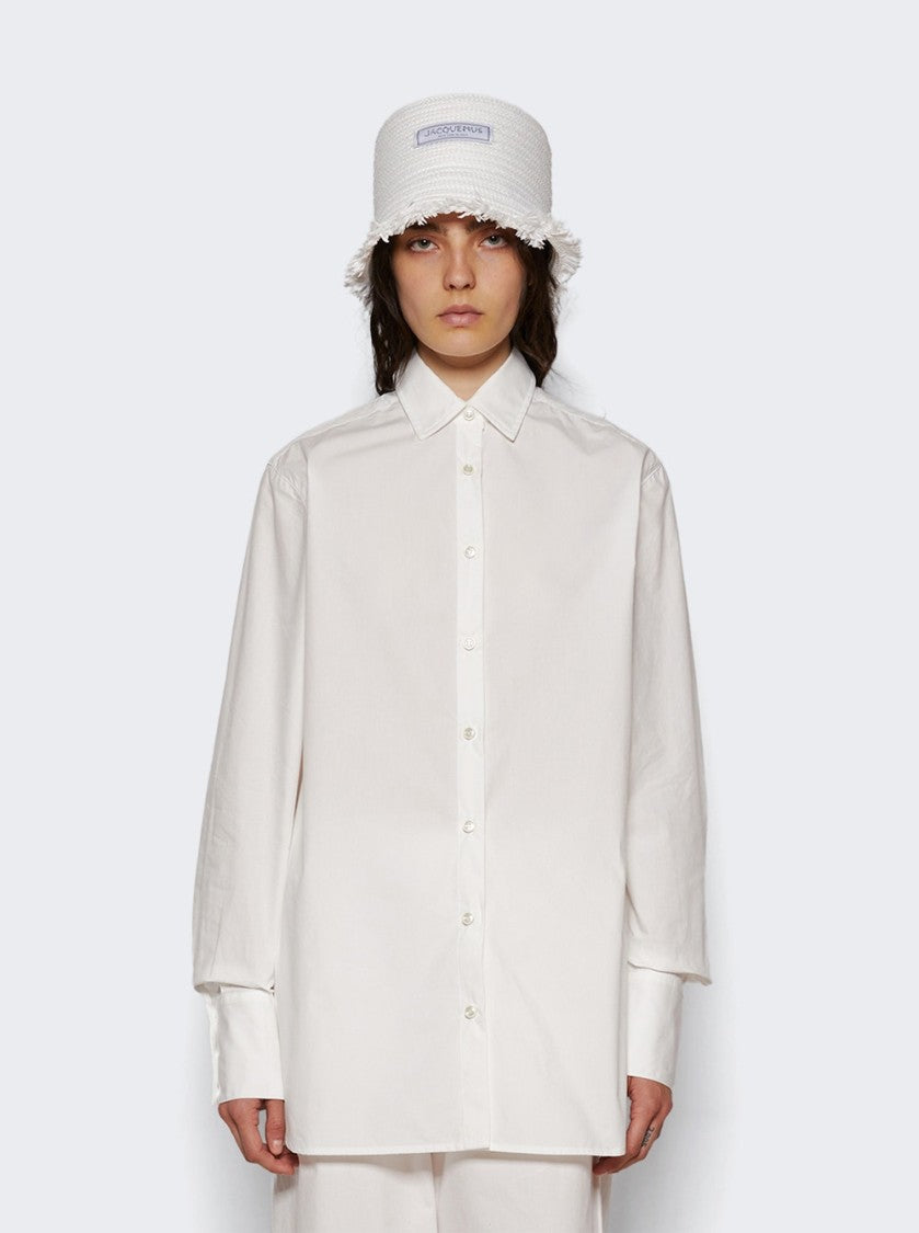 Eterne Long-Sleeved Button Down White