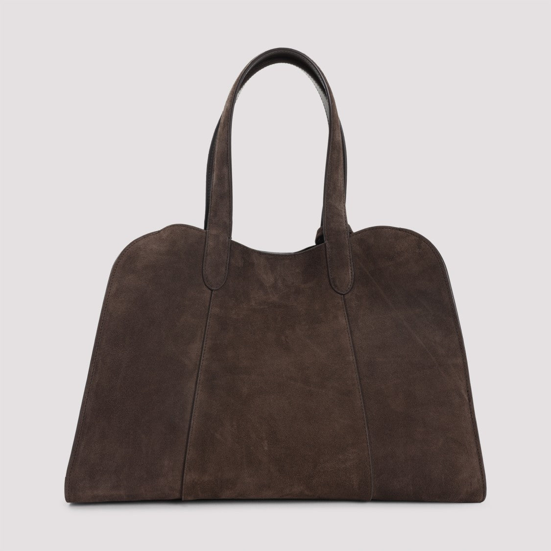 Giorgio Armani Brown Suede Calf Leather Handbag