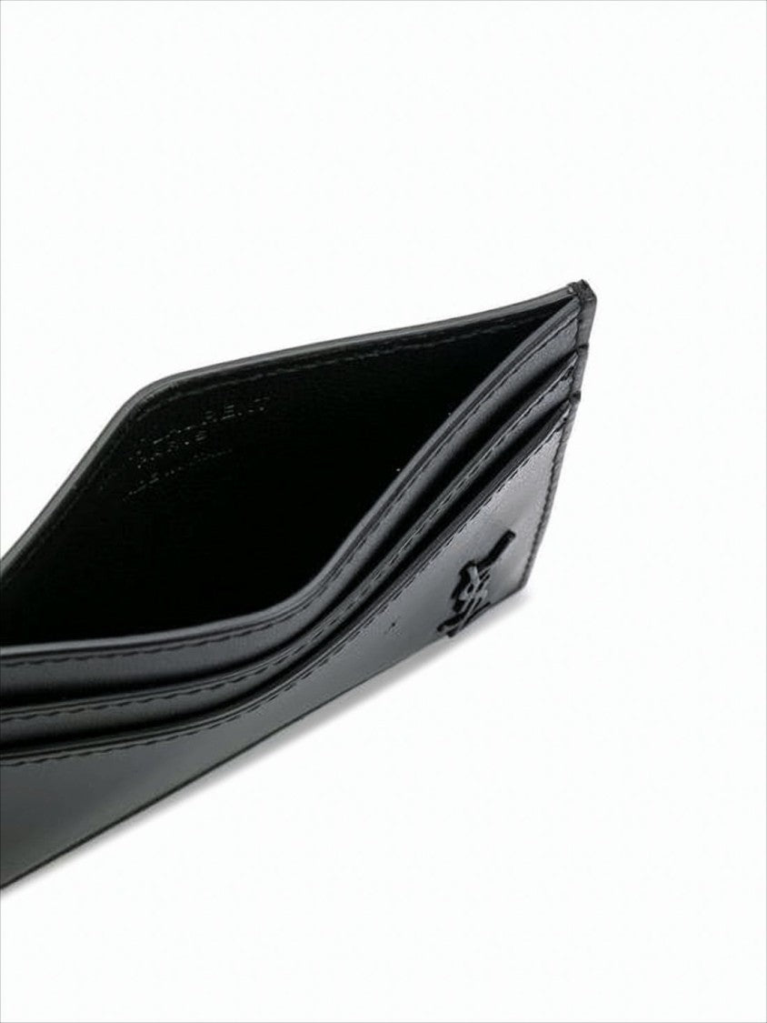 Saint Laurent Smooth Calf Leather Card Wallet