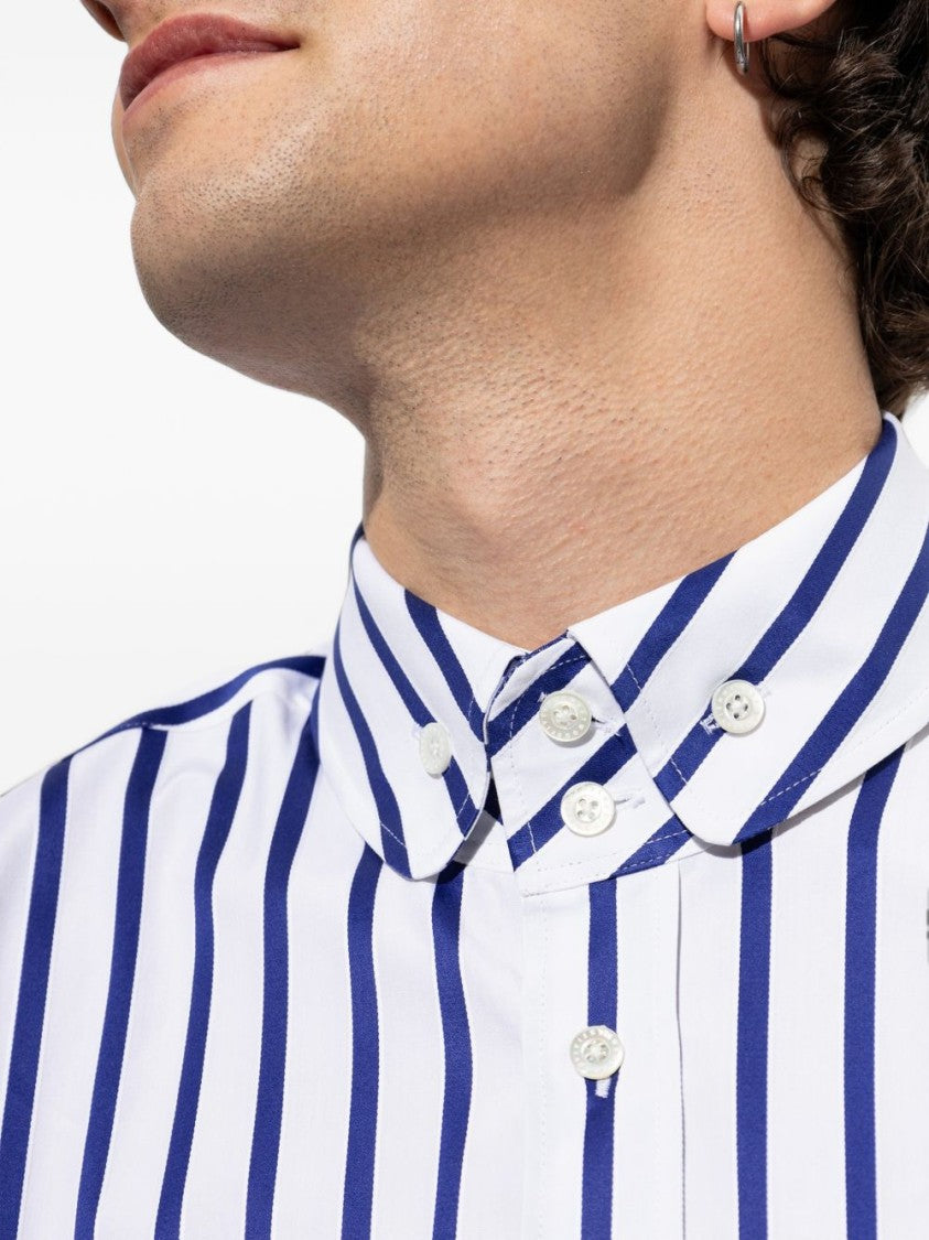 Vivienne Westwood Vertical Navy Stripe Button-Down Shirt
