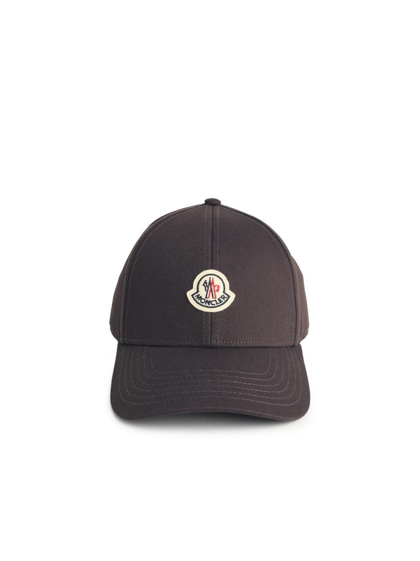 Moncler Brown Cotton Cap