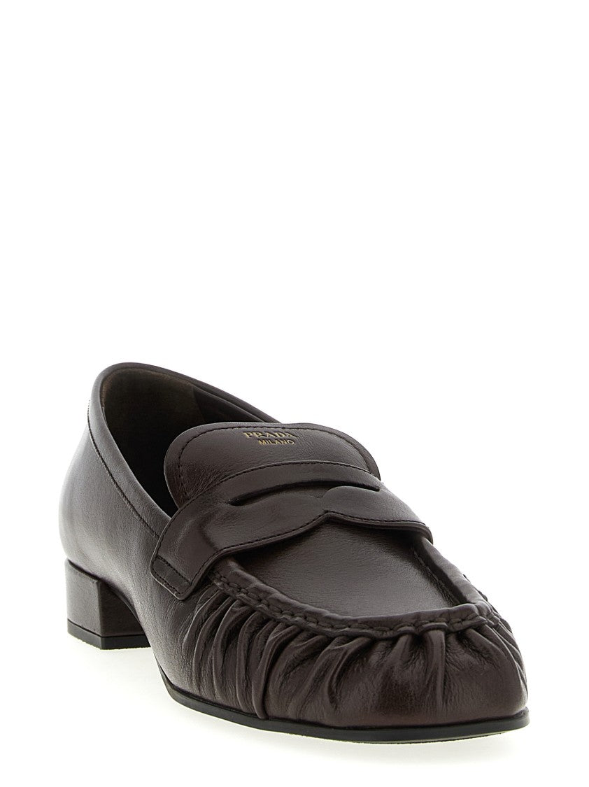 Prada Curled Toe Moccasins