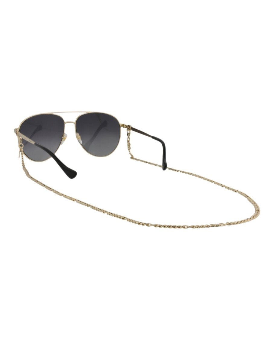 Gucci Aviator-Frame Metal Sunglasses
