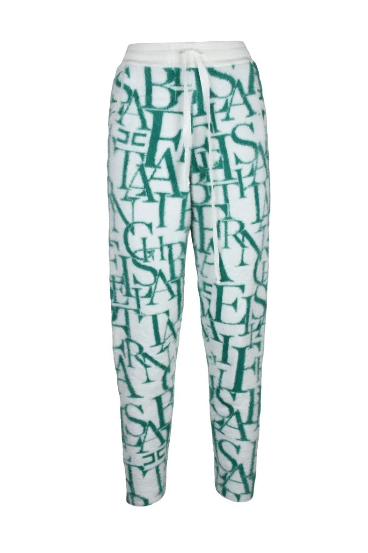 Elisabetta Franchi Plush Tracksuit - White/Green