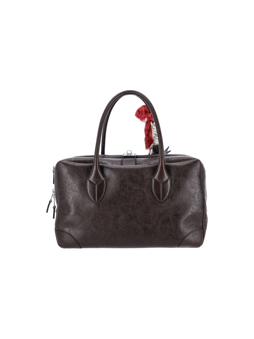 Golden Goose Brown Vita Medium Calfskin Tote Bag