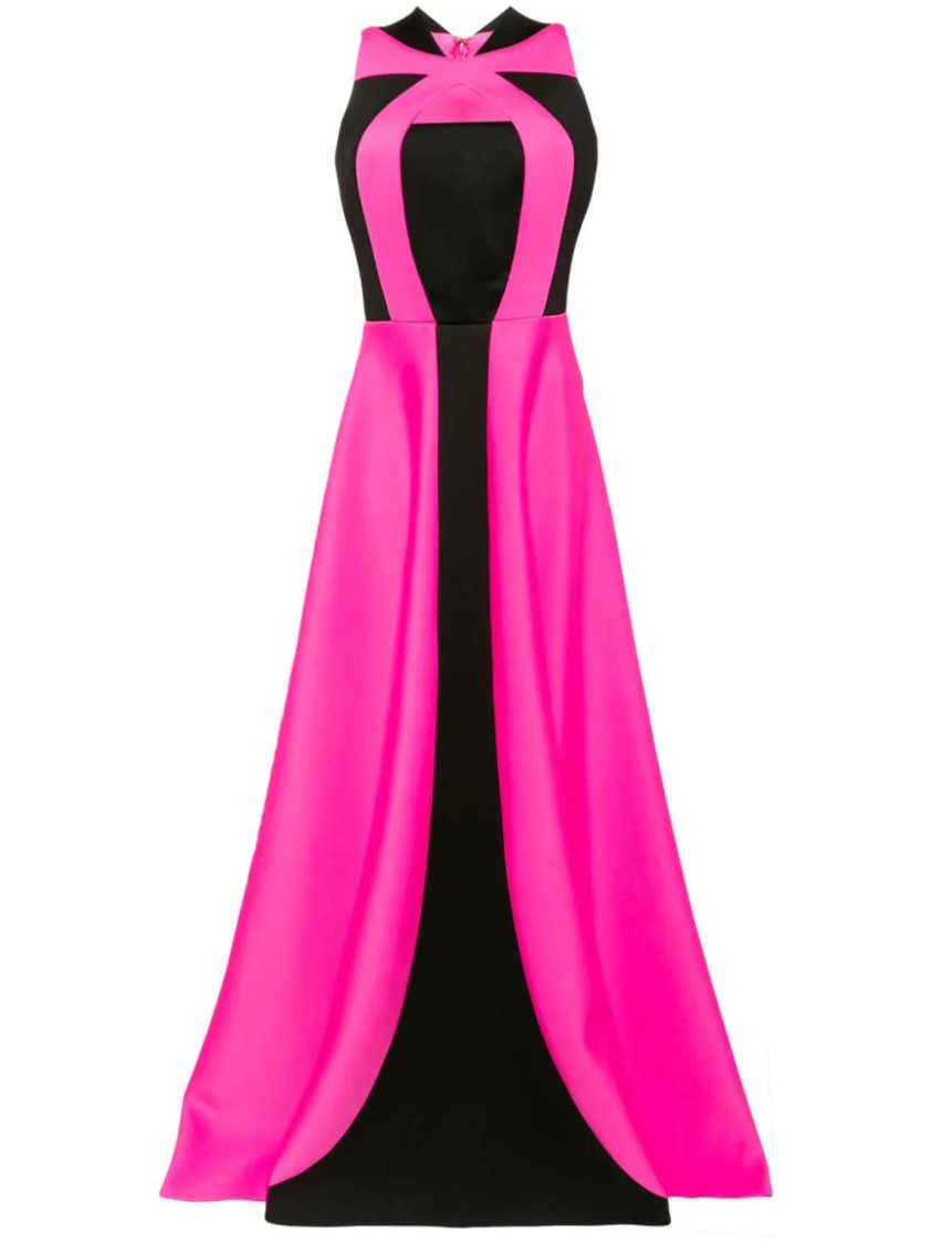 Saiid Kobeisy Neoprene Dress With Contrasting Cuts