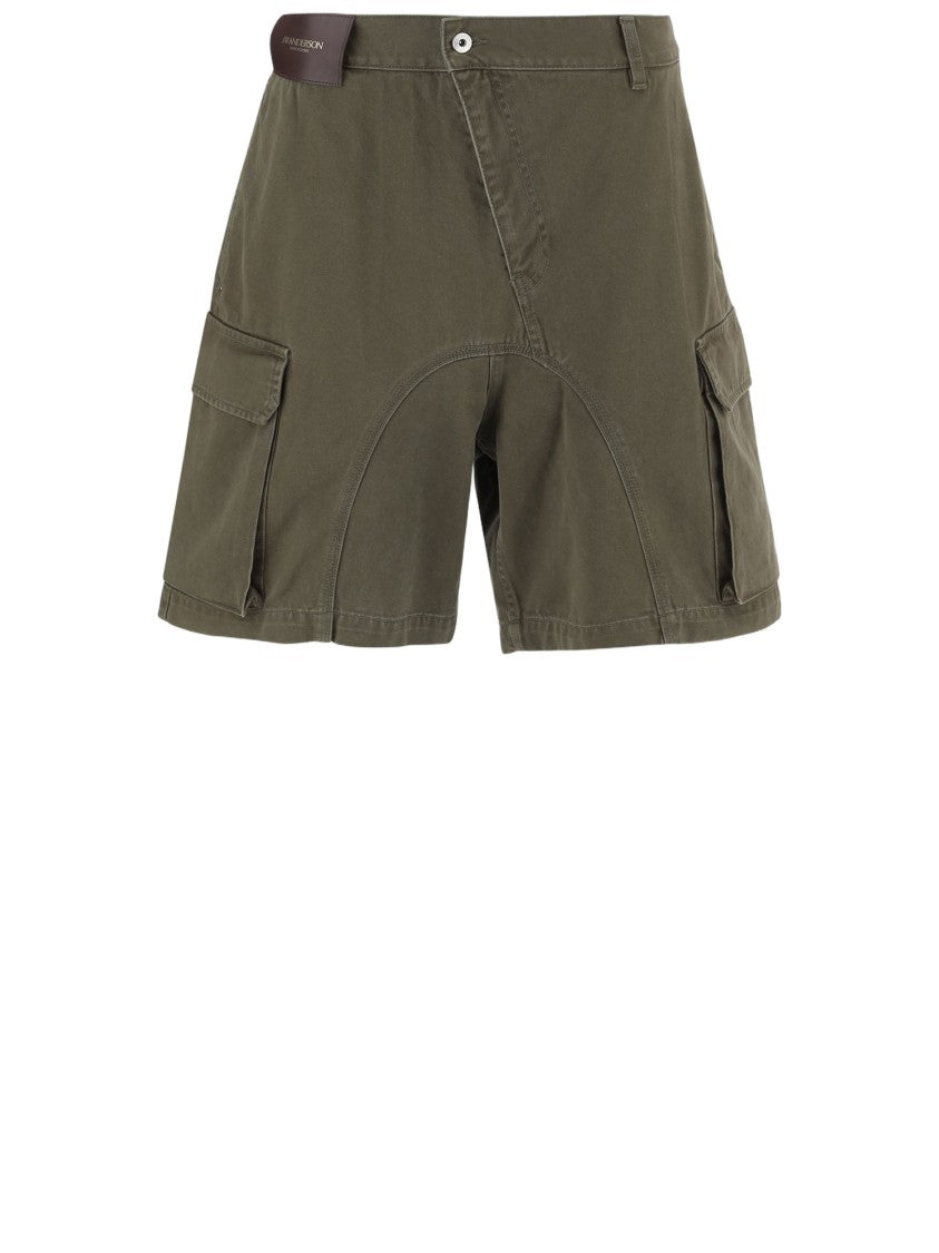 J. W. Anderson Khaki Cotton Denim Shorts
