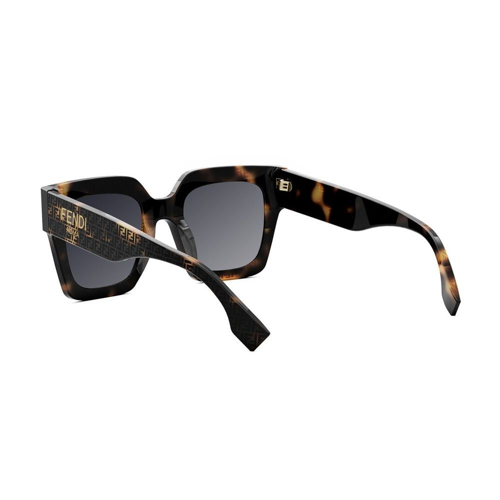 Fendi Rome Oversized Square Acetate Sunglasses