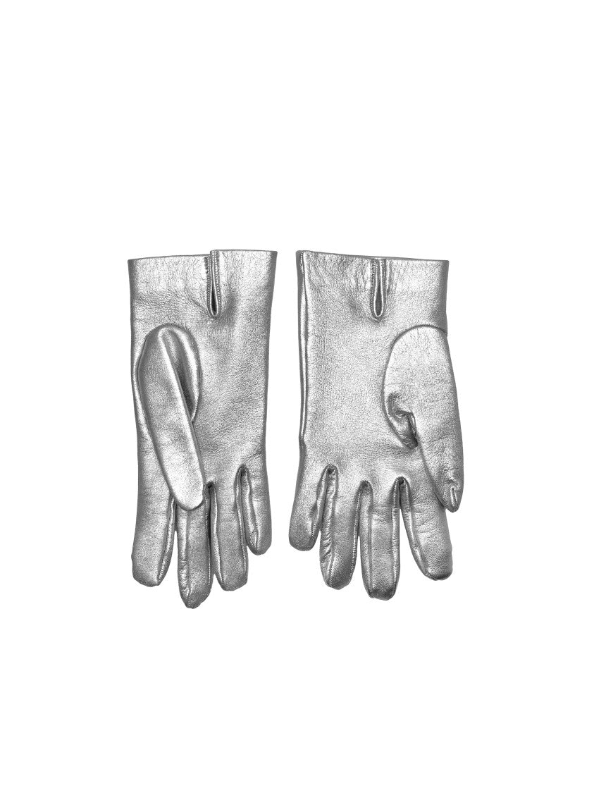 Gianvito Rossi Glove Nappa Silk Silver