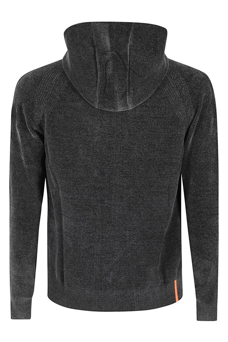 Rrd Velvet Hood Zip Knit