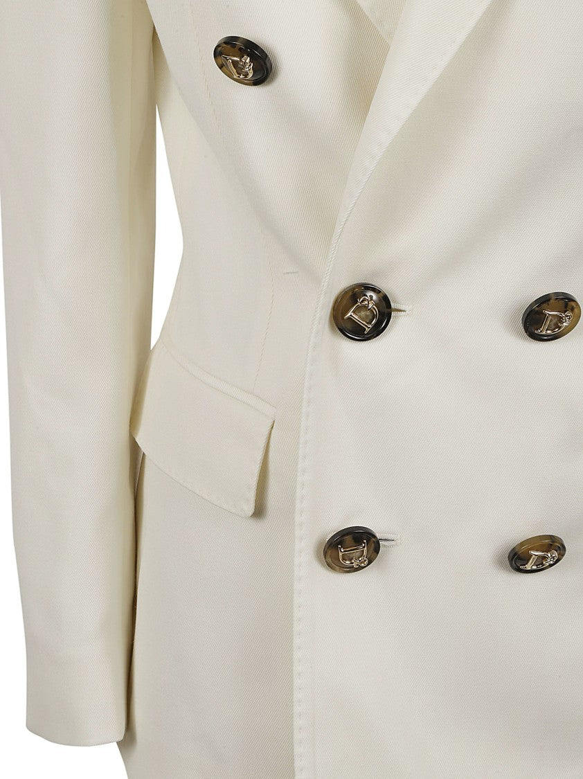 Dsquared2 Double-Breasted Blazer And Tailored Trousers Ensemble