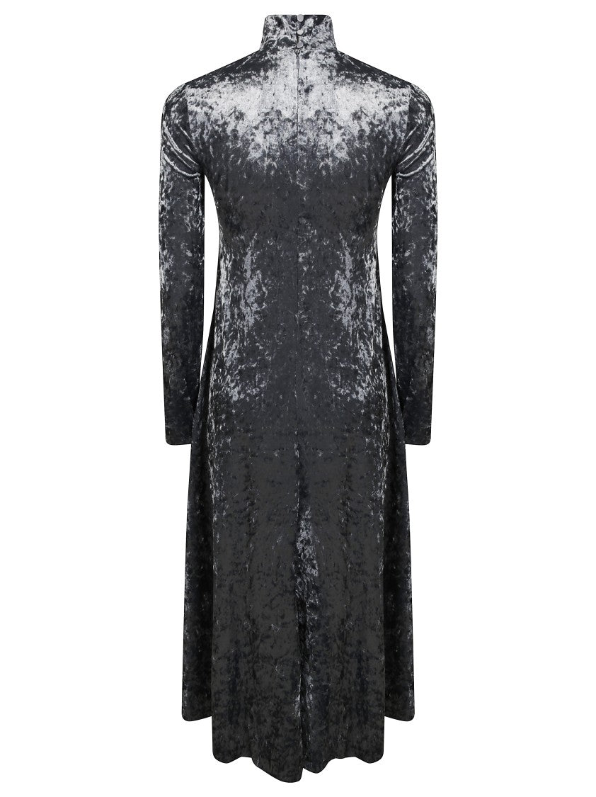 Forte Forte Abito Lungo Dolcevita Stretch Velvet