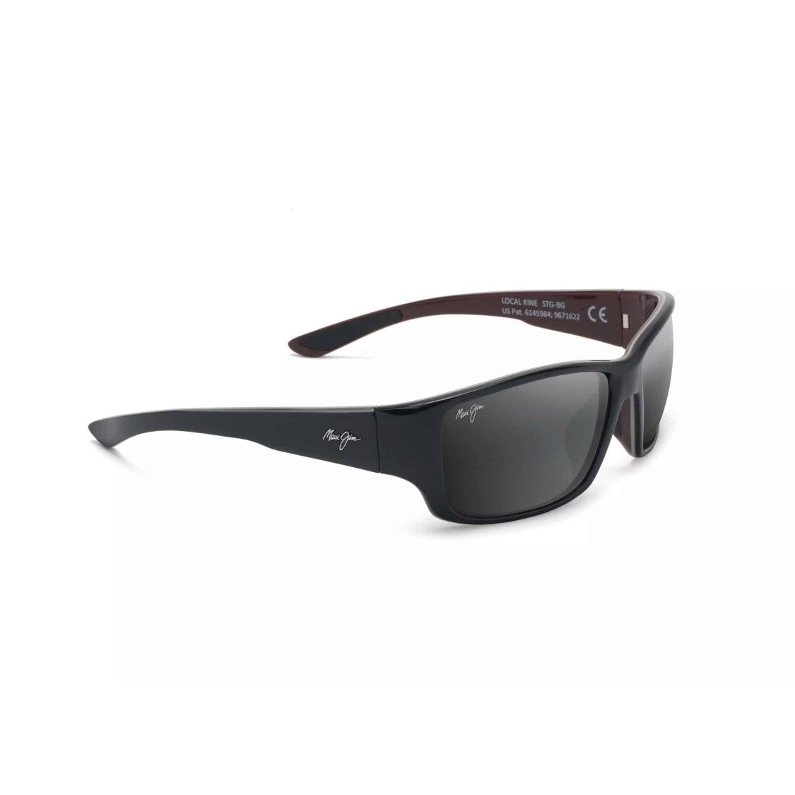 Maui Jim Local Kine Rectangular Black Sunglasses With Matte Finish