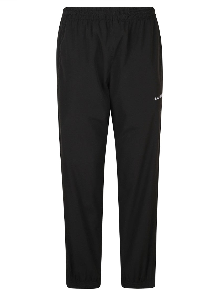 Balenciaga Streamlined Black Trousers With Elastic Waistband