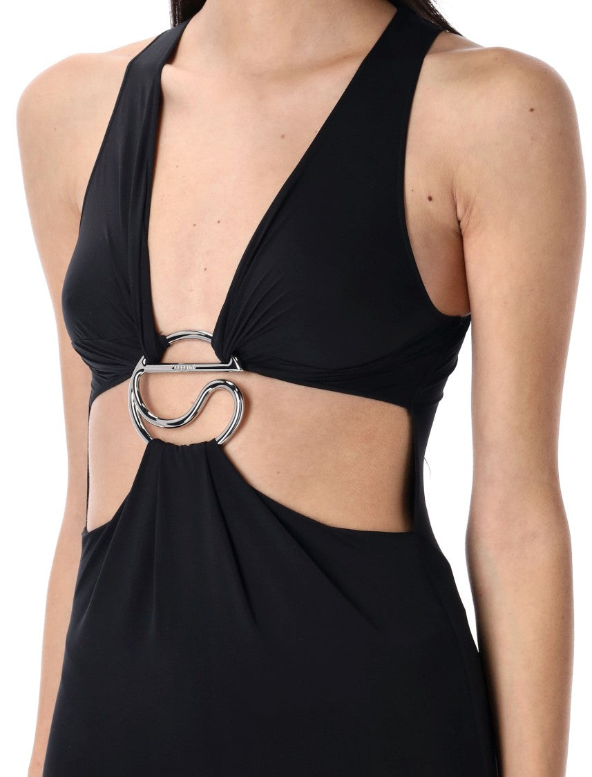 Coperni Cut Out C Logo Dress