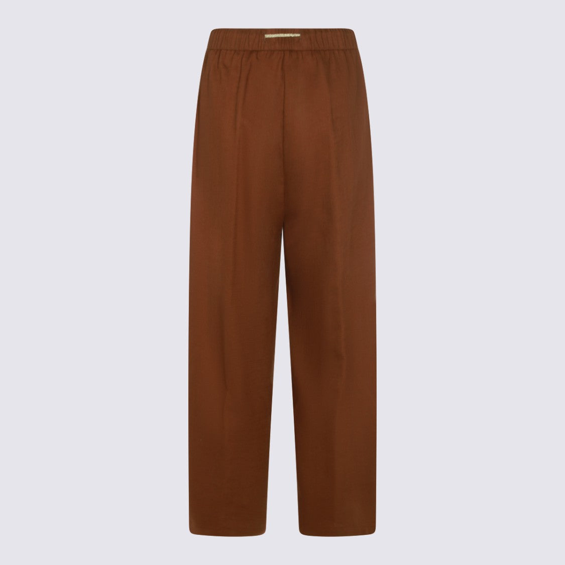 Herno Straight Leg Trousers With Elastic Waistband And Subtle Pleats