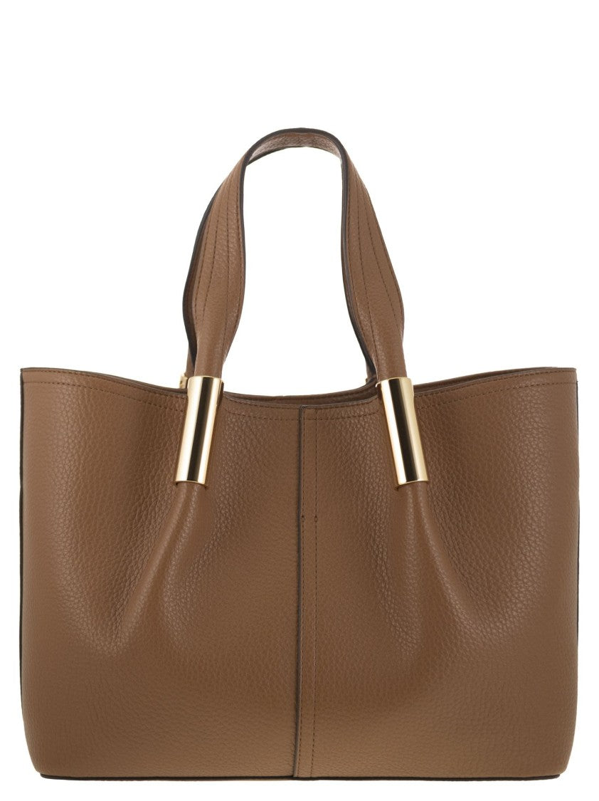 Elisabetta Franchi Medium Tote Bag With Logo Details