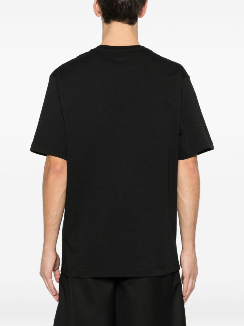 Kenzo Black Wild Tiger Cotton T-Shirt