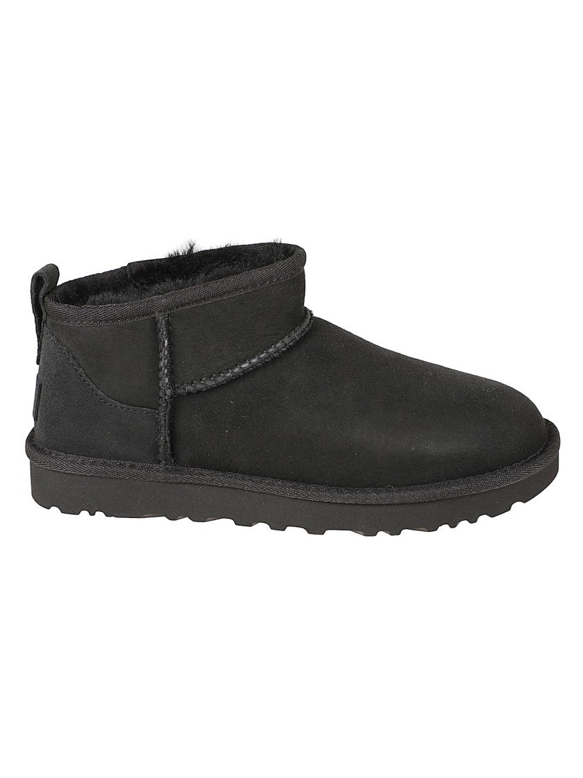 Ugg Ankle Boots With Smooth Leather And Twinface Lining