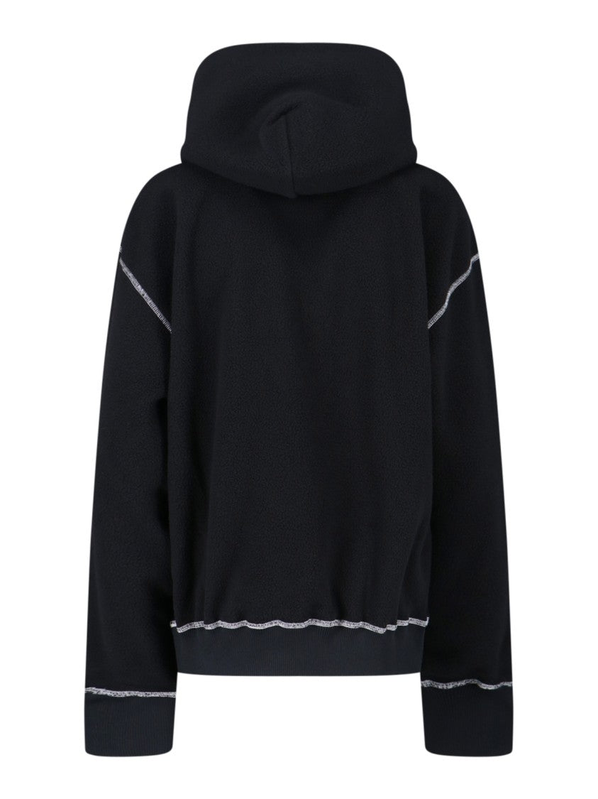 Mm6 By Maison Margiela Logo Hoodie – Black