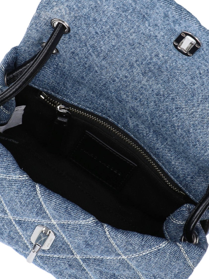 Marc Jacobs The Quilted Dual Chain Mini Shoulder Bag Denim