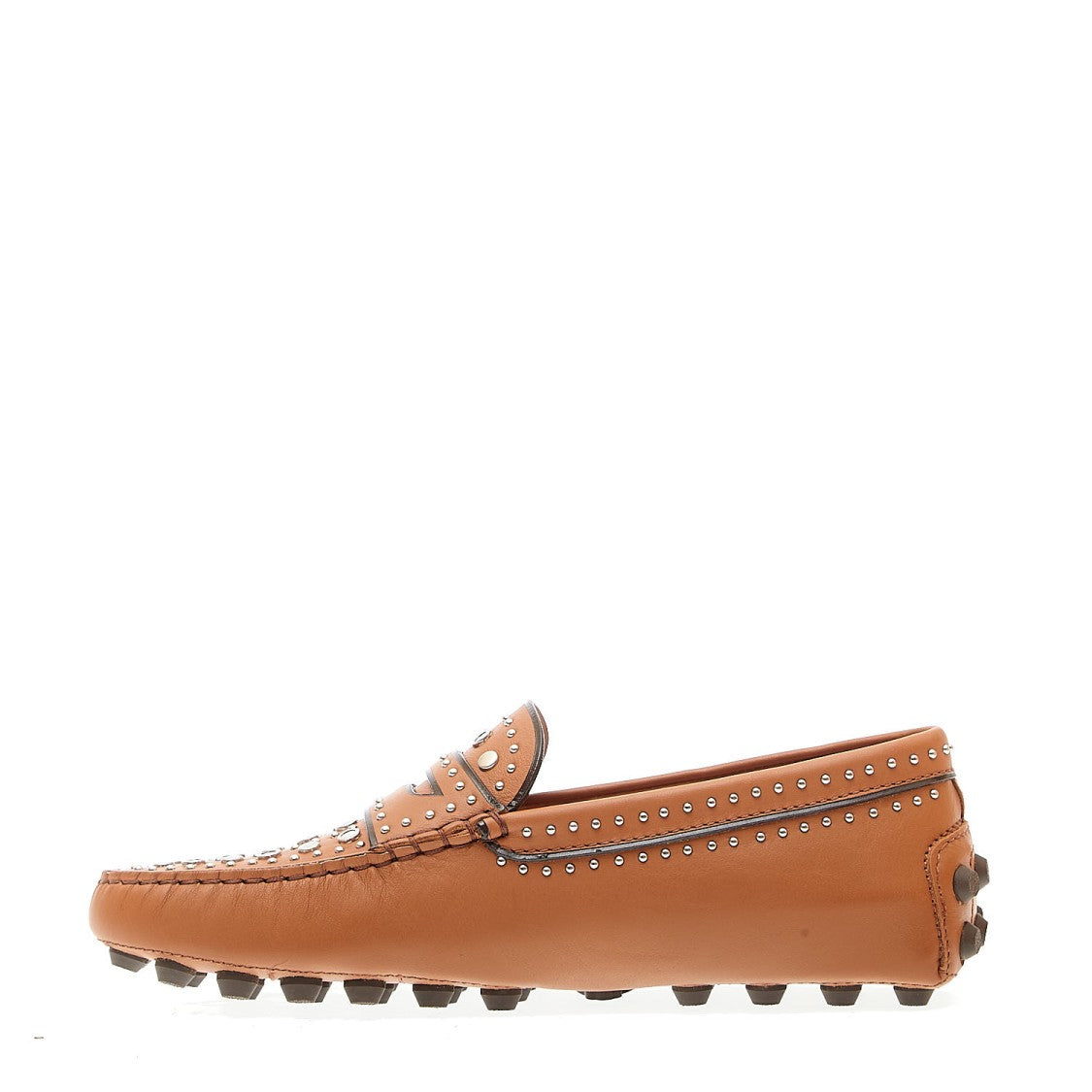 Tod's Leather Moccasin With Studs