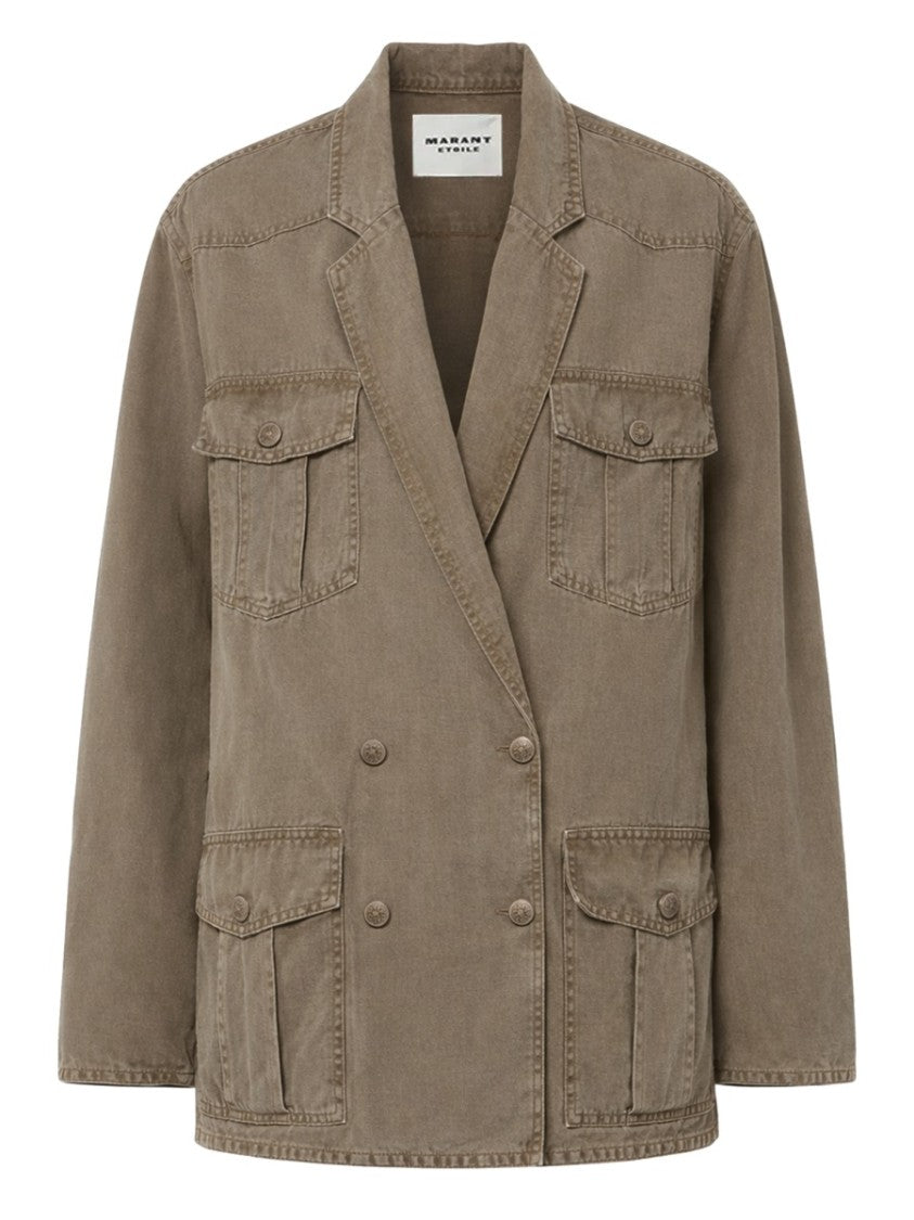 Isabel Marant Étoile Nevala Double-Breasted Flap Pockets Jacket
