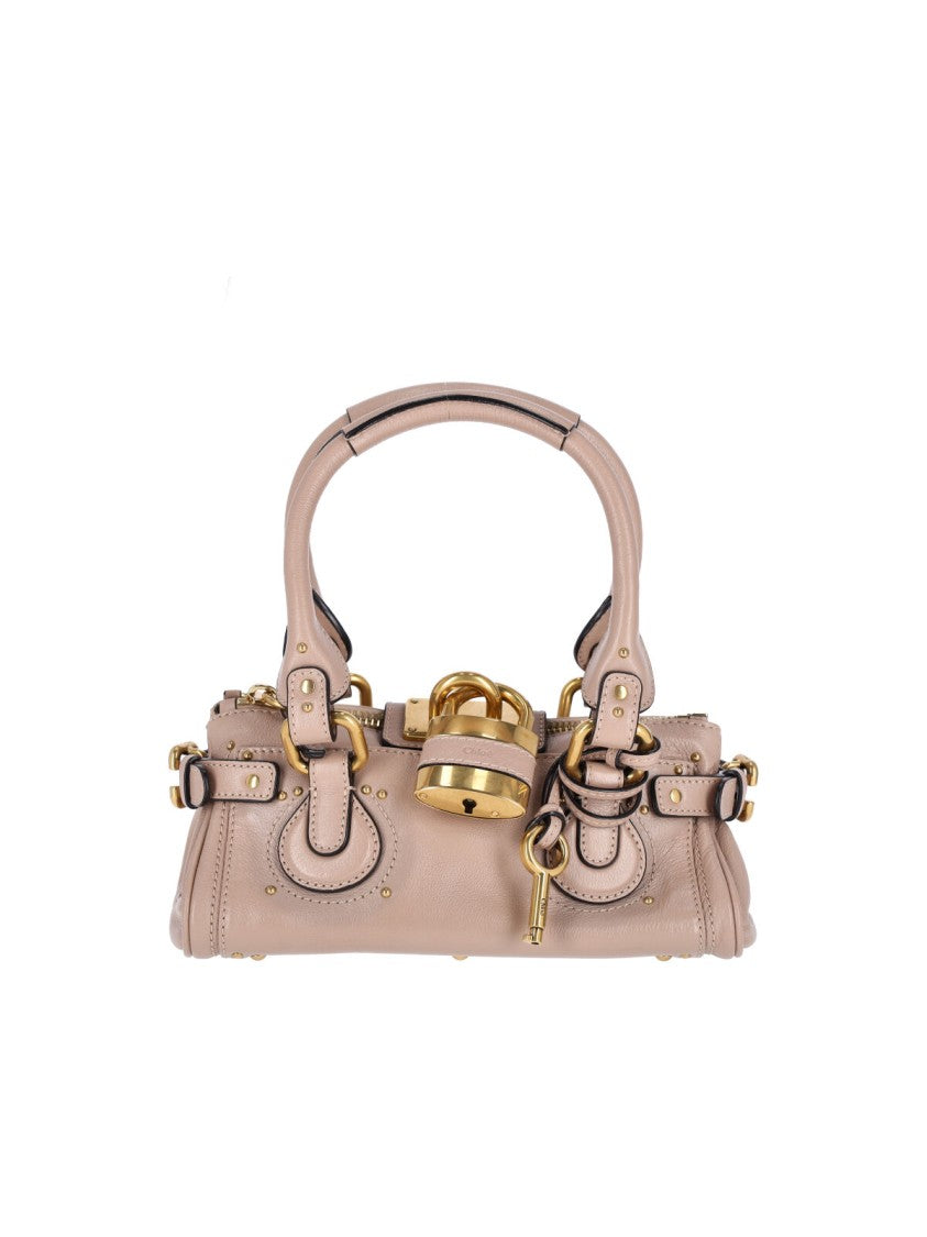Chloé Pink Hammered Buffalo Leather Shoulder Bag