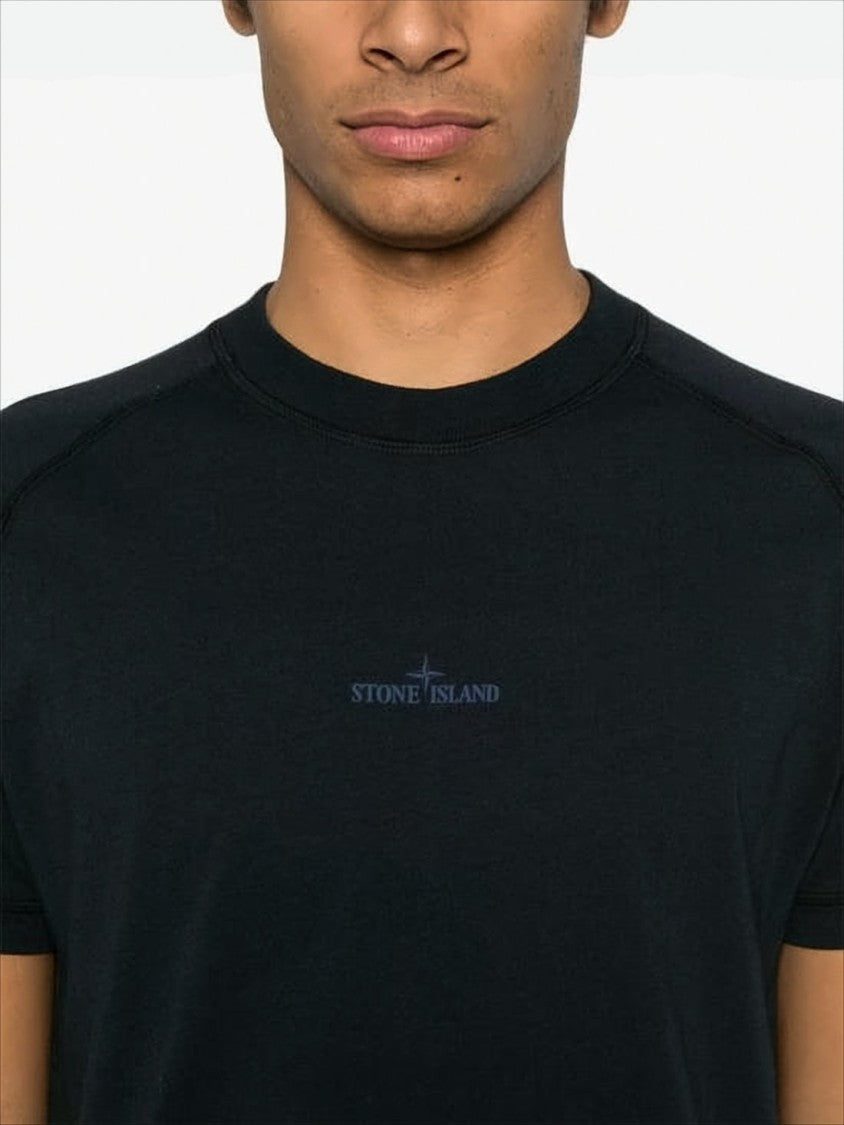 Stone Island Navy Short-Sleeve T-Shirt