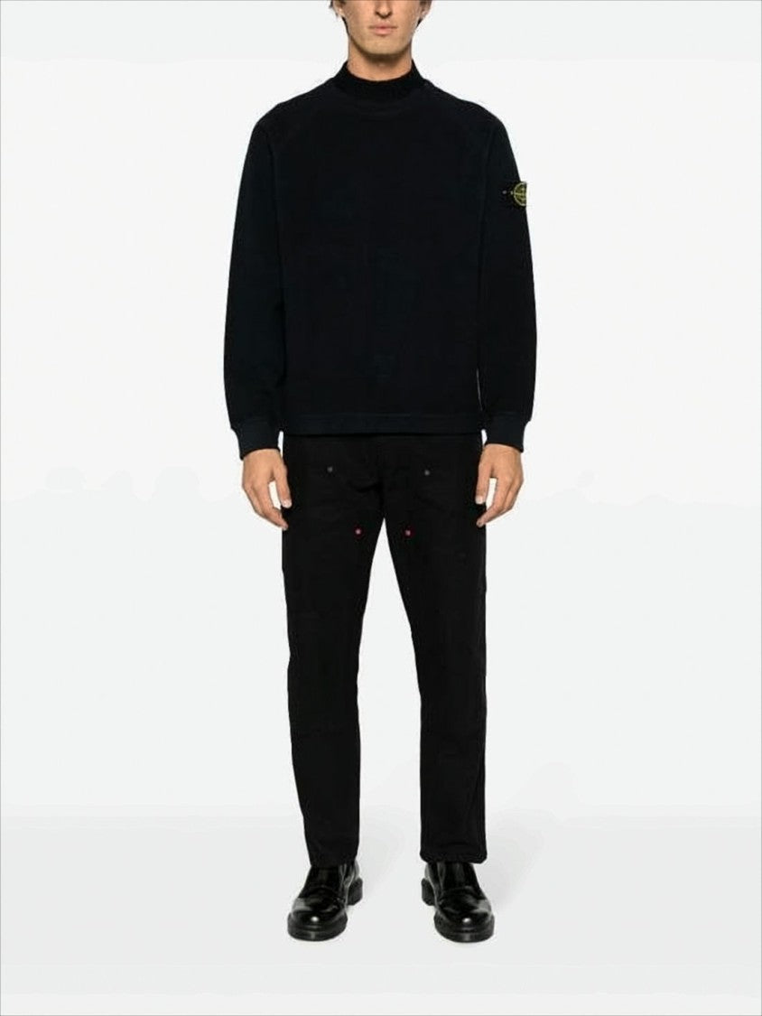 Stone Island Long-Sleeve Turtleneck Sweater With Ribbed Collar