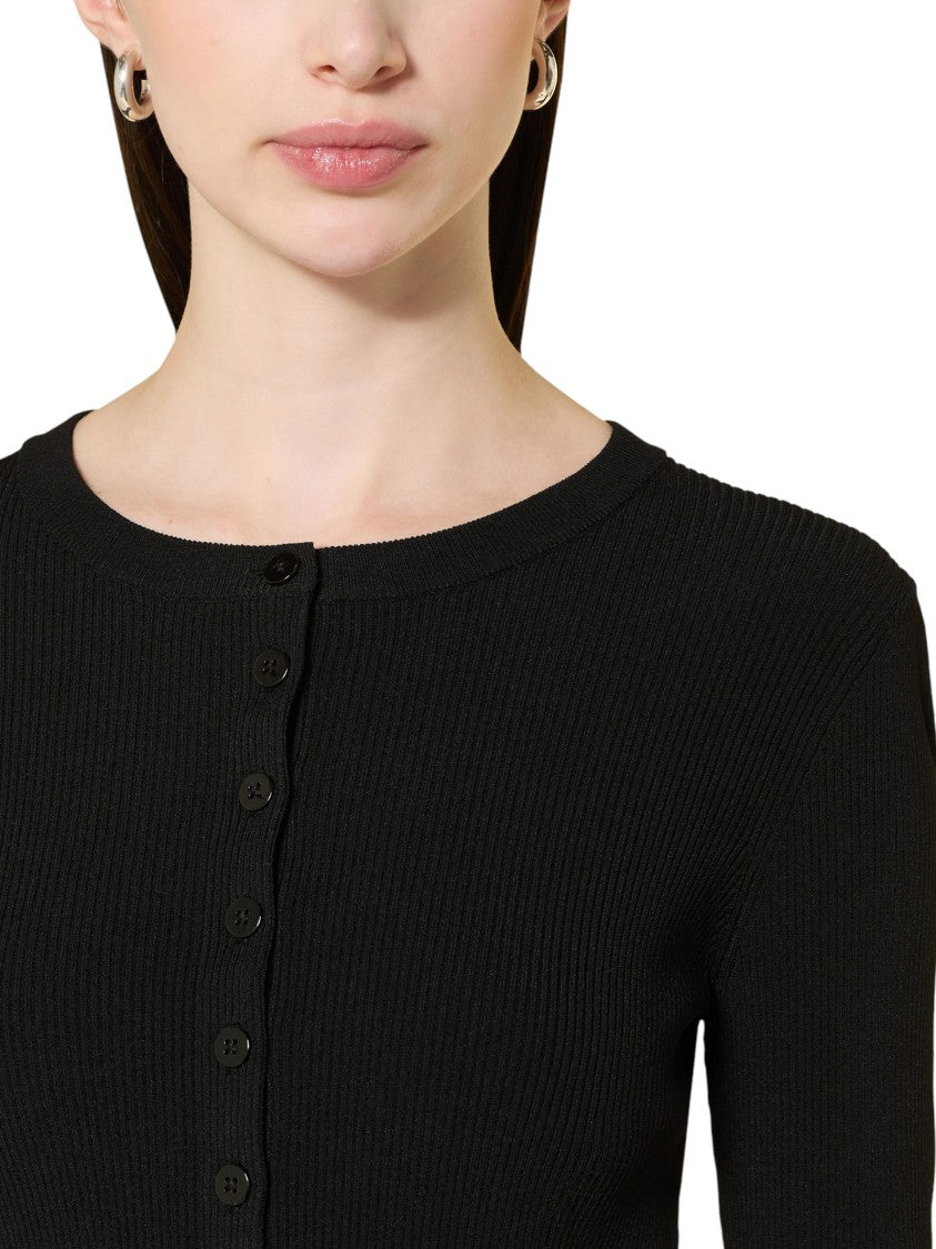 Max Mara Knee-Length Cardigan With Button Closure