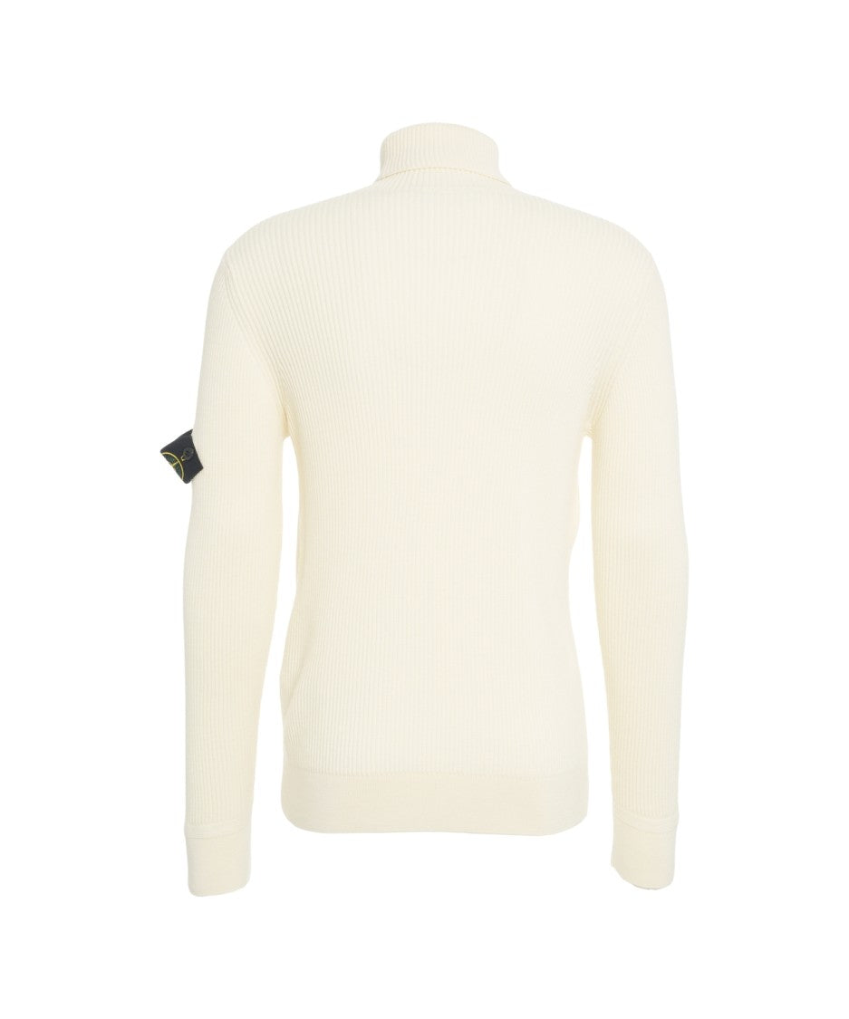 Stone Island Ribbed Turtleneck Sweater