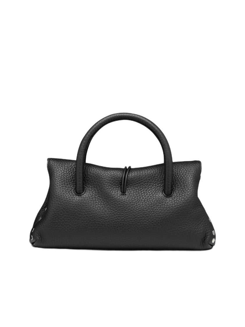 Zanellato Dotta® Small Bag In Hammered Leather Black Black