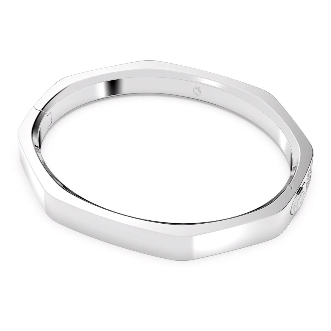 Swarovski Octagonal Bangle With Precision-Cut Pavé Crystals