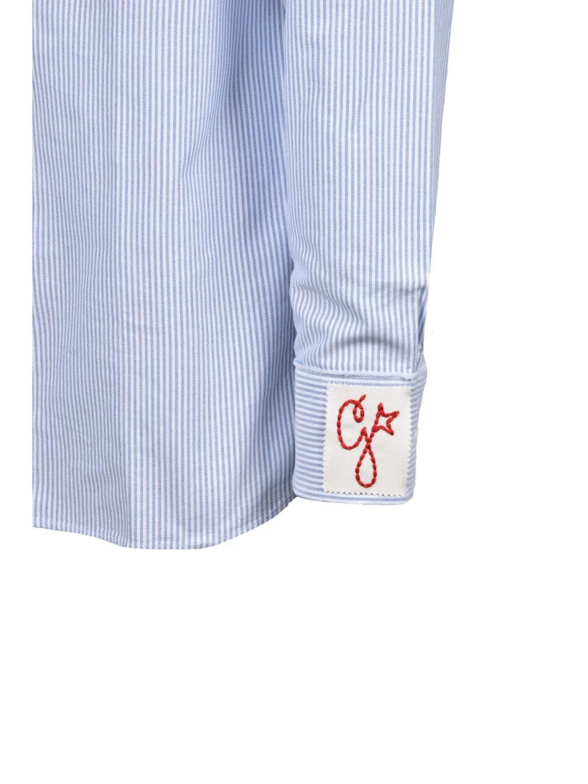 Golden Goose Cotton Shirt - Blue/White