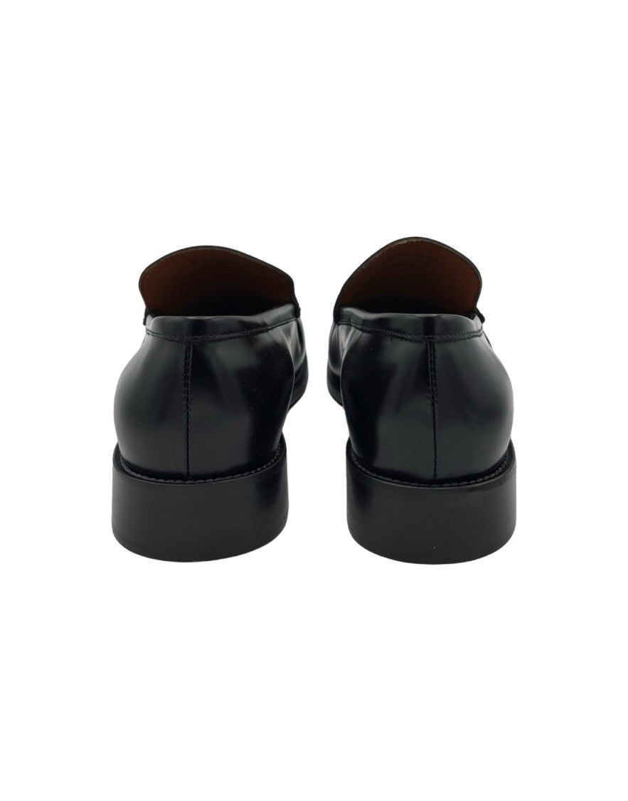 Acne Studios Refined Black Leather Moccasins