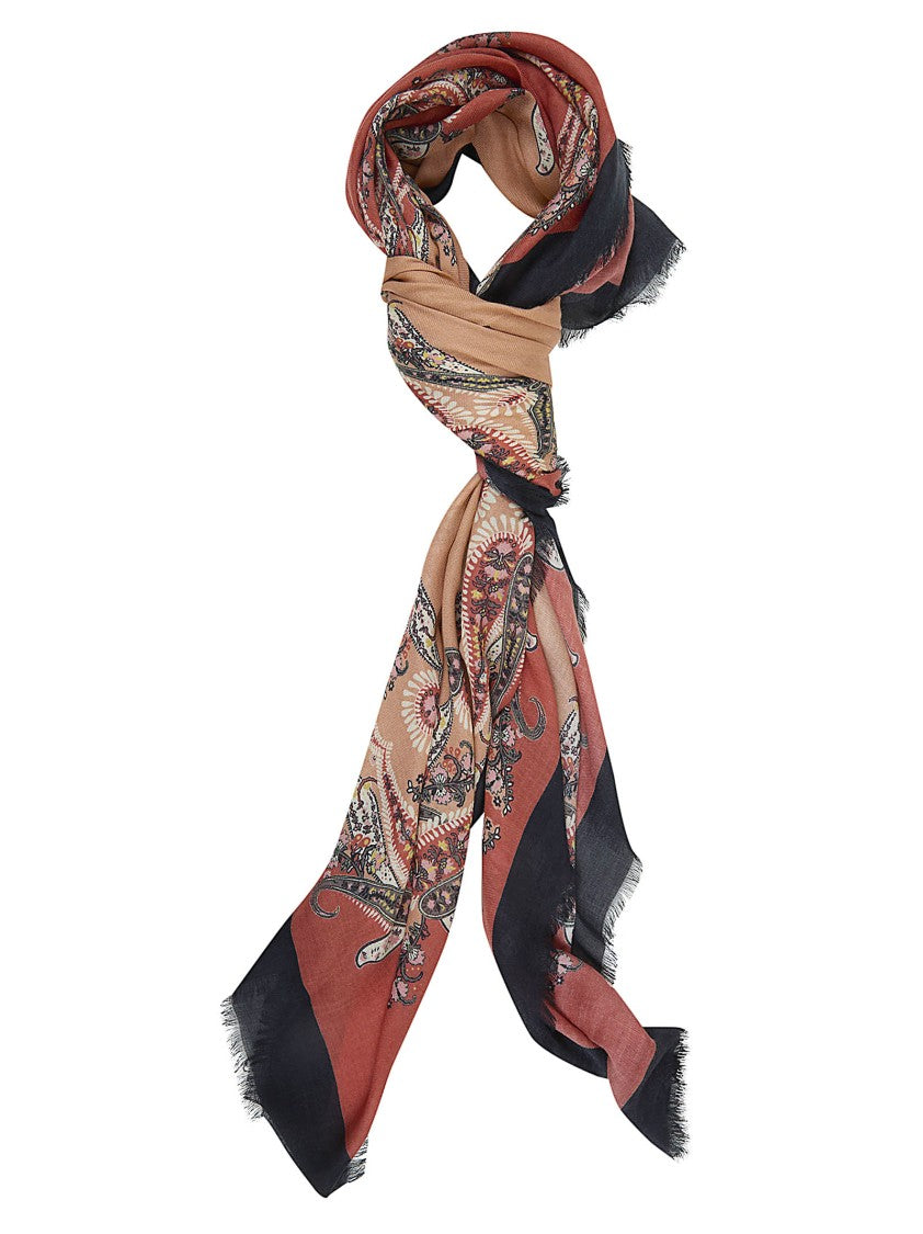 Etro Multicolour Modal-Cashmere Blend Soft Scarf
