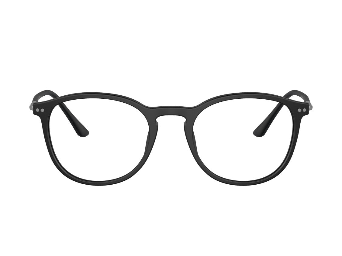 Giorgio Armani Black 0Ar7125 Acetate Classic Round Eyeglasses