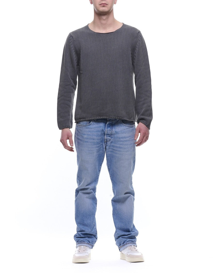 Fabrizio Del Carlo Textured Knit Crewneck Sweater