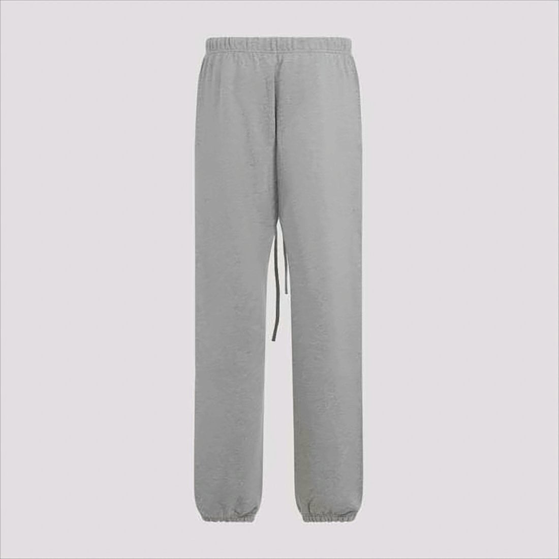 Fear Of God Heather Grey Relaxed Fit Jogger Pants With Elastic Waistband