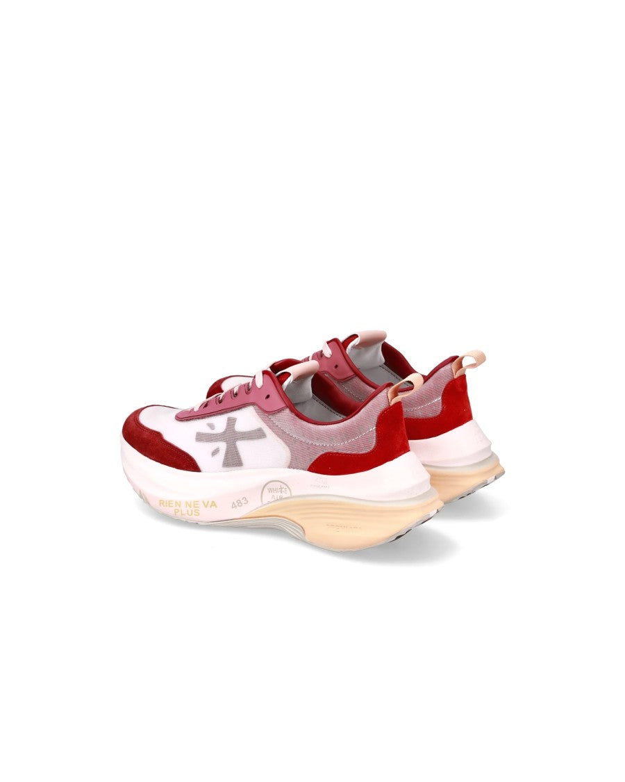 Premiata White Technical Fabric Sneakers
