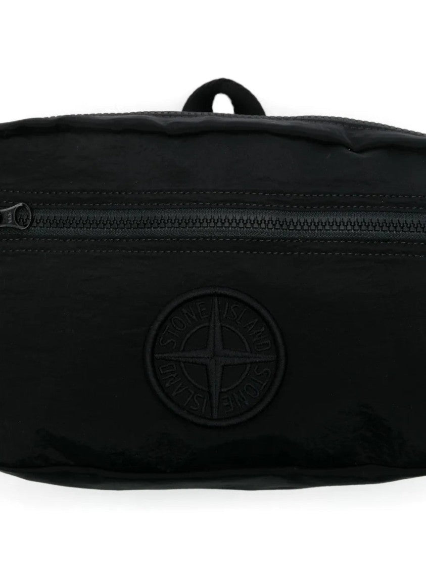 Stone Island Logo-Embroidered Belt Bag