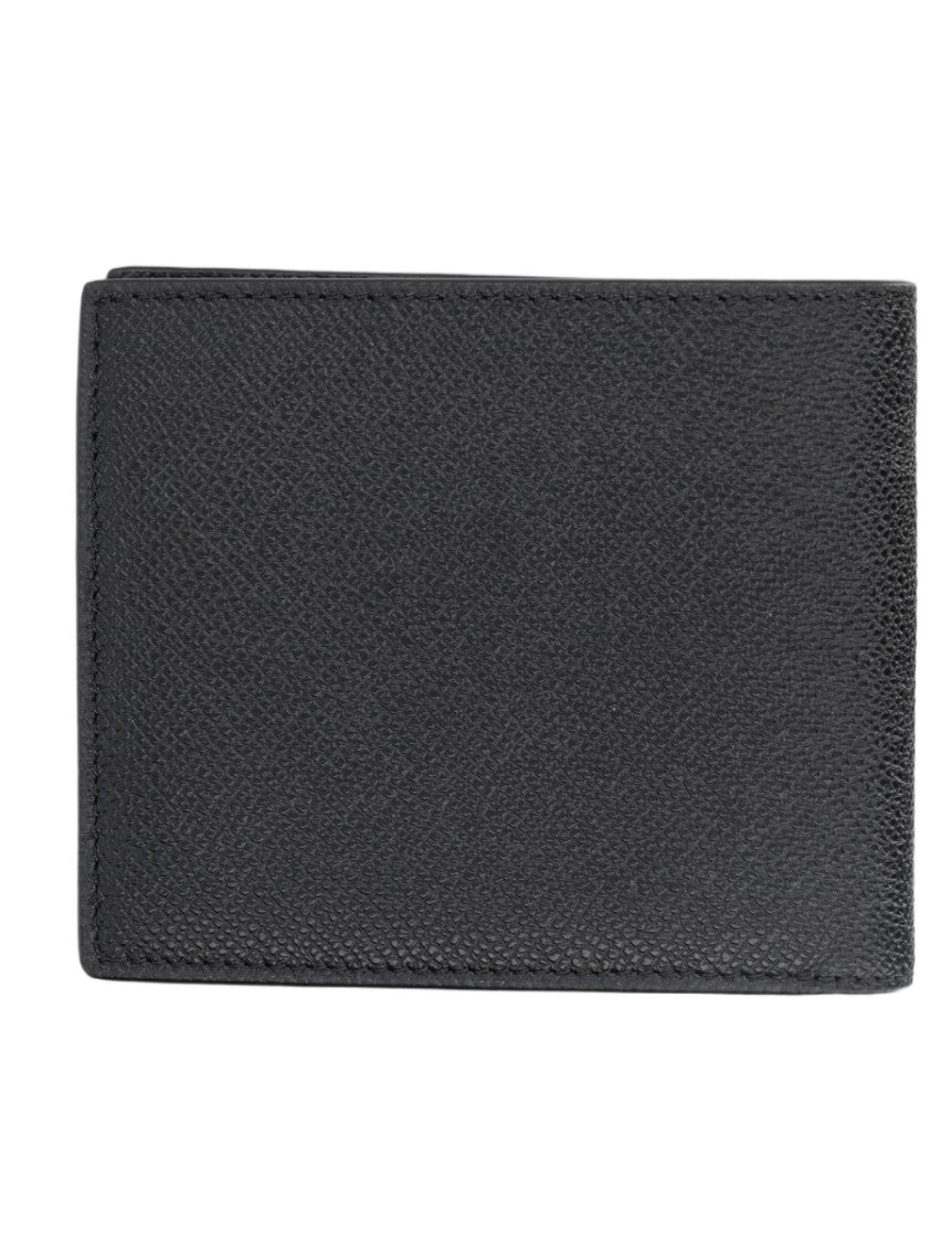 Tom Ford Textured Black Calf Leather Bi-Fold Wallet