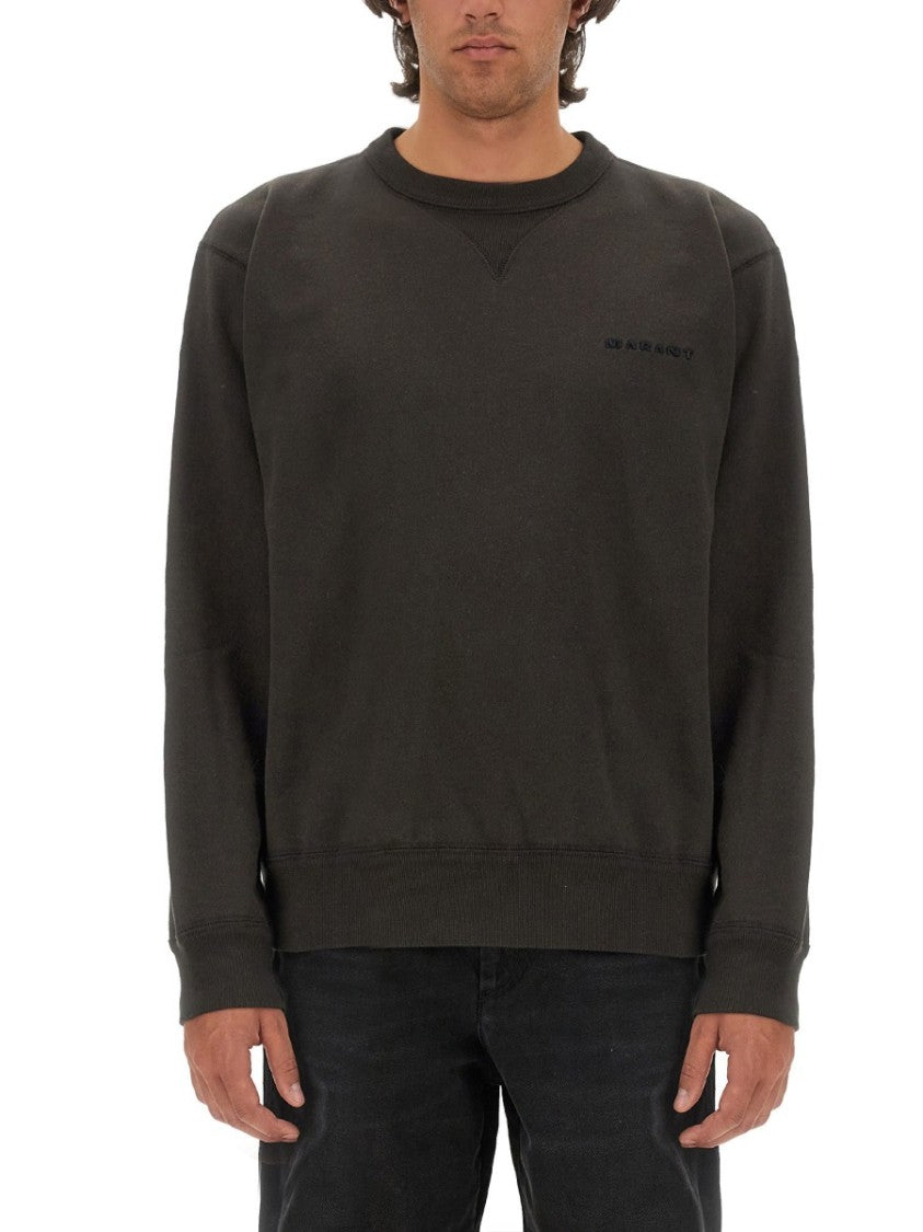 Isabel Marant Relaxed-Fit Black Sweatshirt With Subtle Logo
