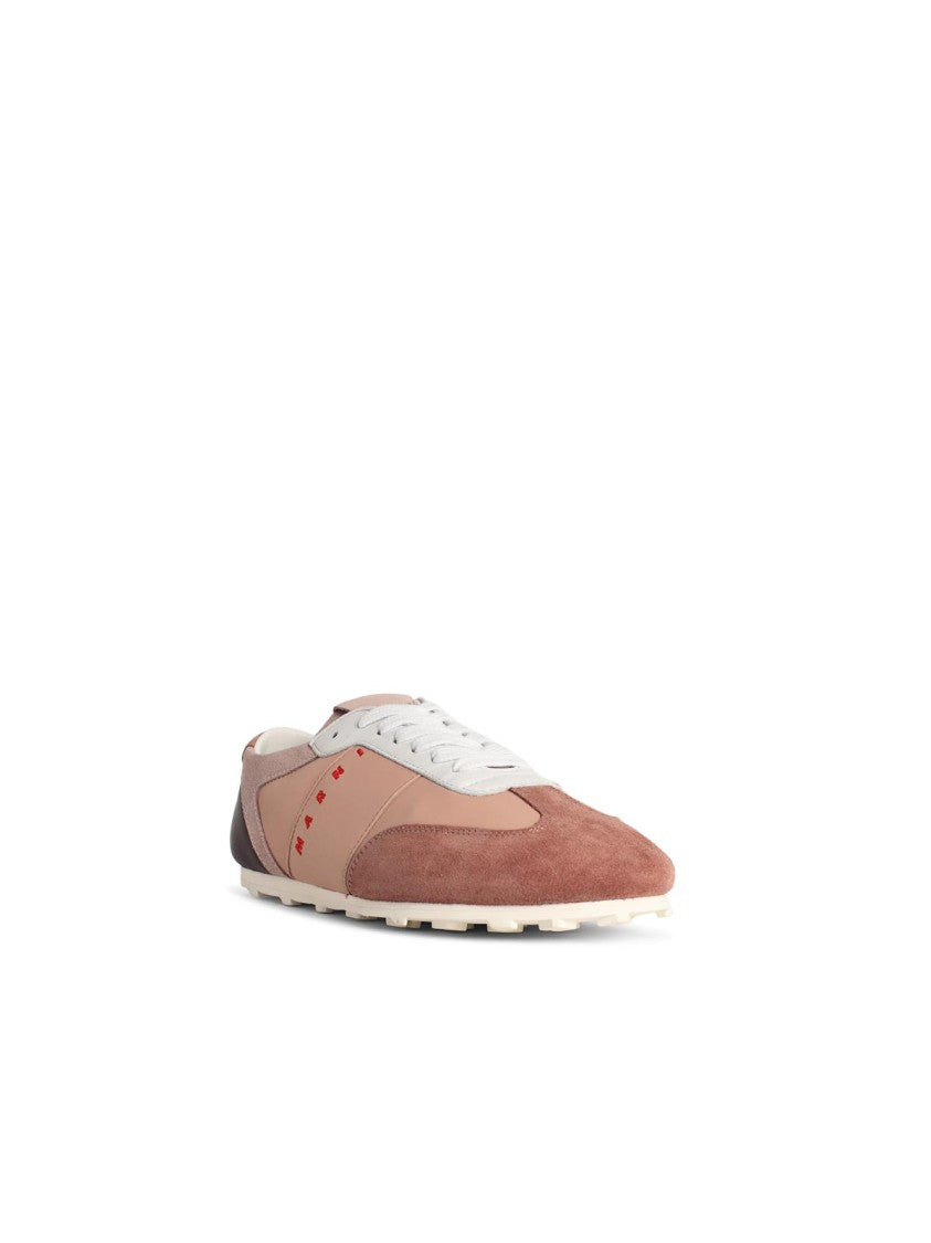 Marni 'Softy Soccer' Pink Leather Sneakers