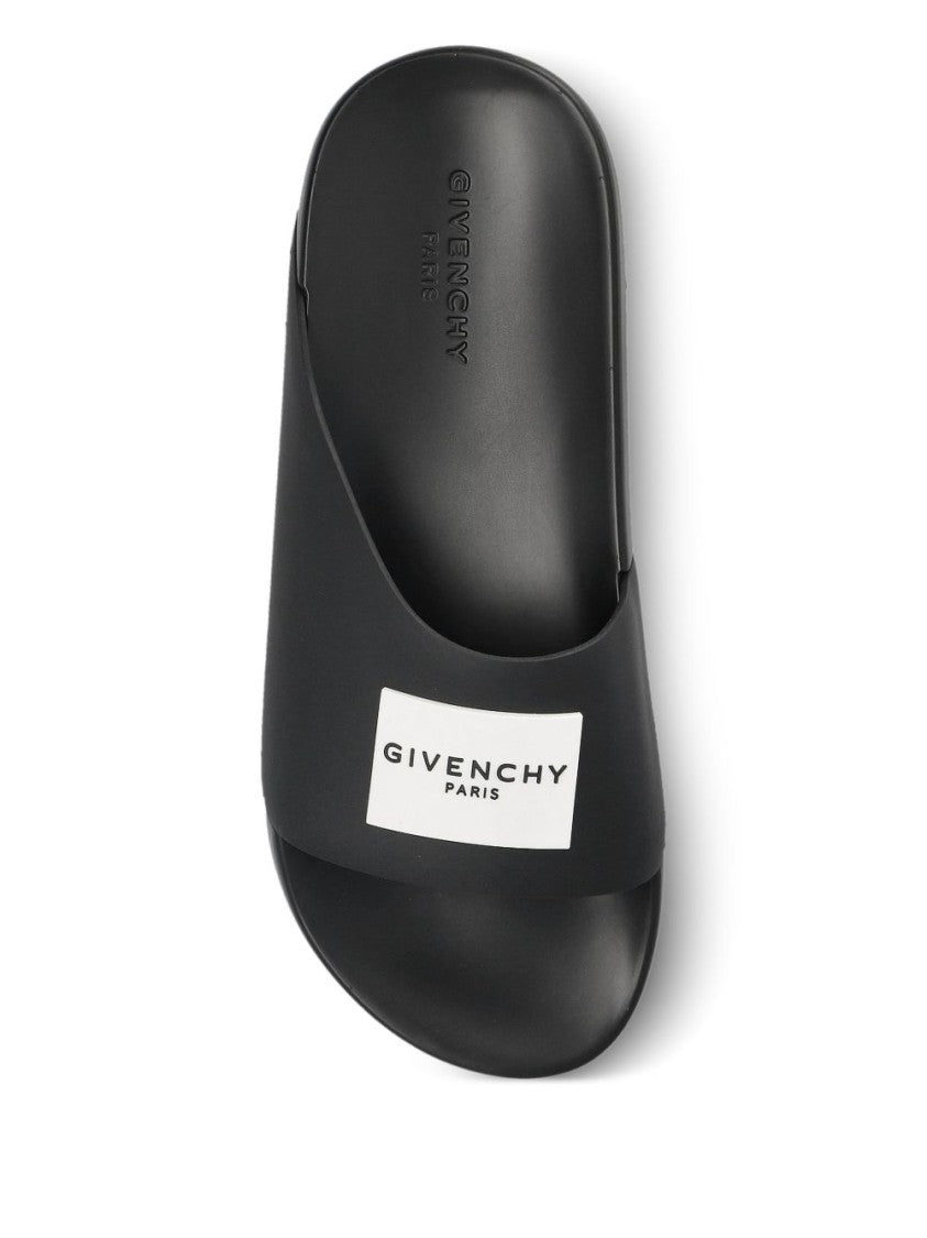 Givenchy Flat Shoes With Wide Strap And Logo Detail