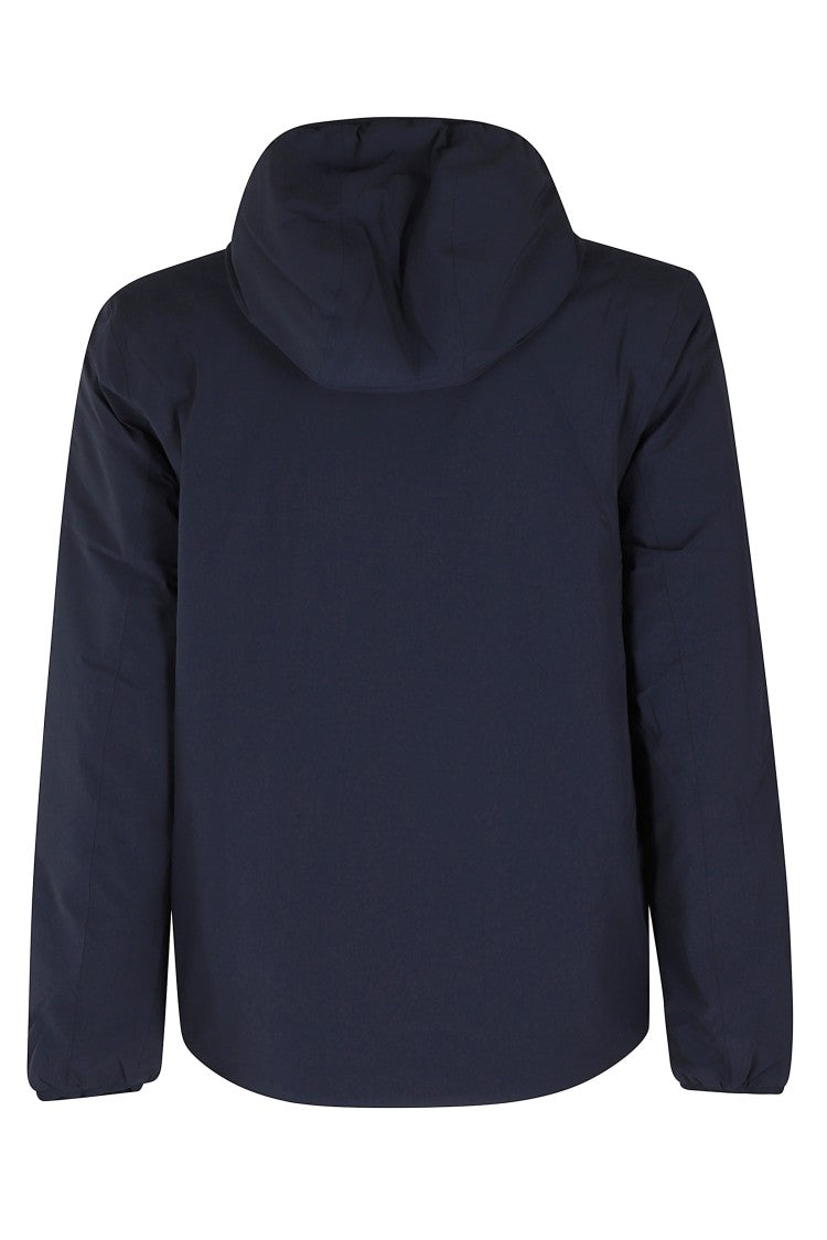K-Way Blue Reversible Jacket With Elastic Hood