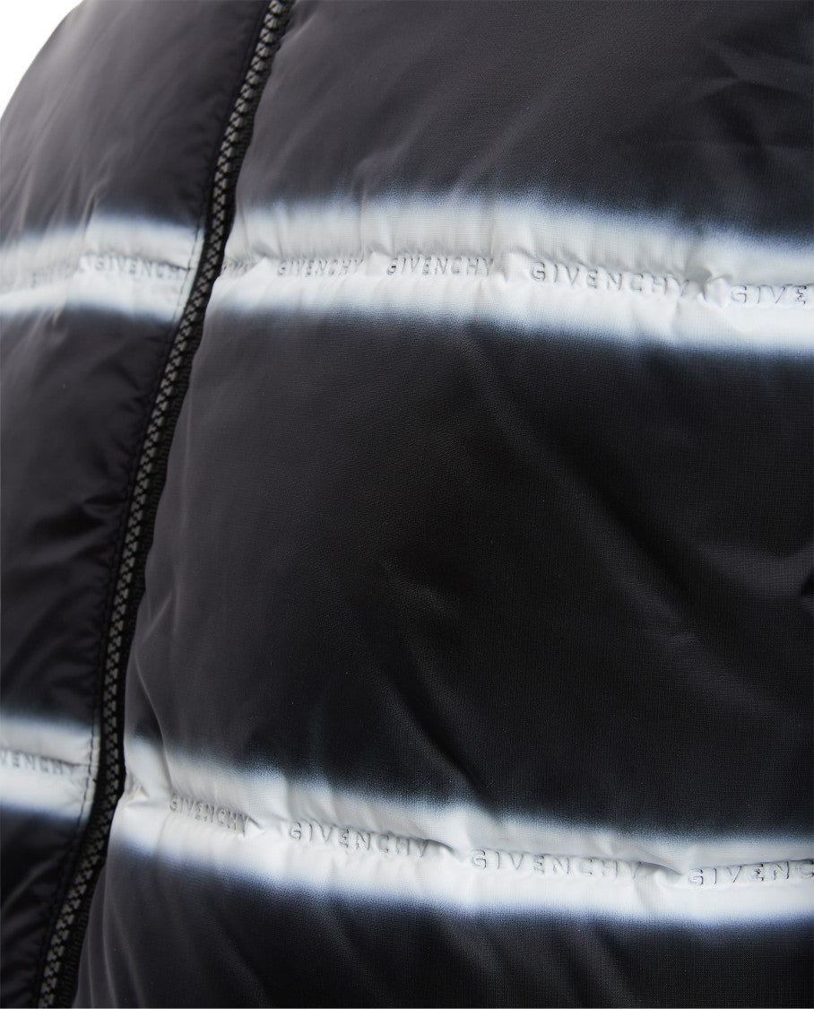 Givenchy Grid-Patterned Nylon Puffer Jacket With Front Zip