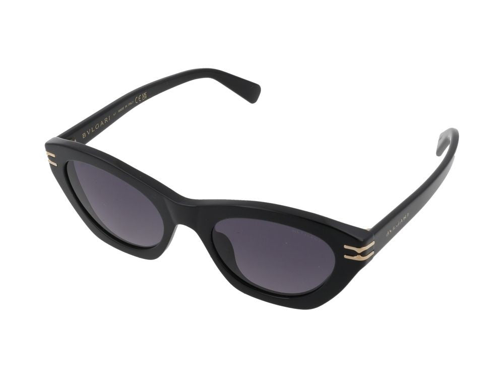 Bulgari Cat-Eye Gold Accent Tinted Lens Sunglasses