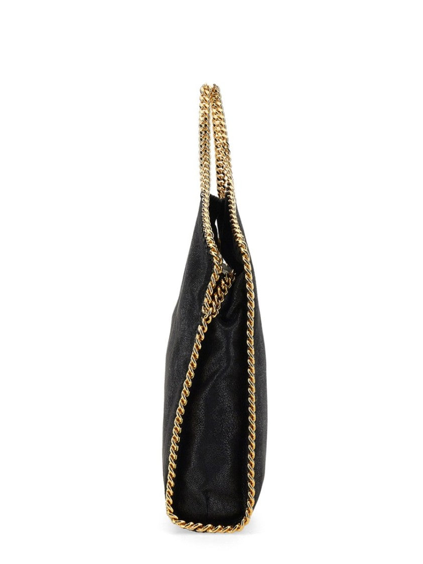 Stella Mccartney Black Falabella Fold Over Tote Bag